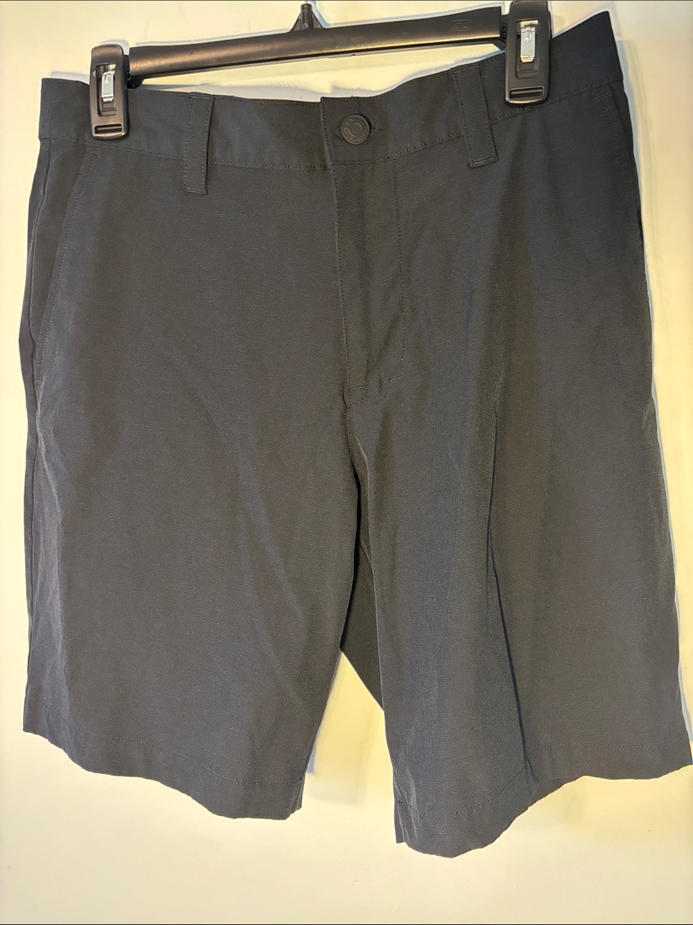 Banana Republic Men's Black Flat Front Shorts